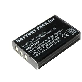 iTEKIRO 2000mAh Battery for Toshiba PX1657 Camileo H30 X100 Digital Cameras by iTEKIRO