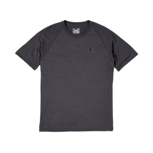 Men's UA TechTM Shortsleeve T-Shirt Tops by Under Armour Extra Large Carbon Heather black