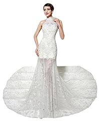 Sexy 2015 Sequined Lace Wedding Dress 