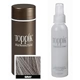 Toppik All Natural Organic Keratin Protein Fibers Hair Thickening System Instantly Conceals Thinning Hair & Baldness! Giant 1.7 Oz Container In 