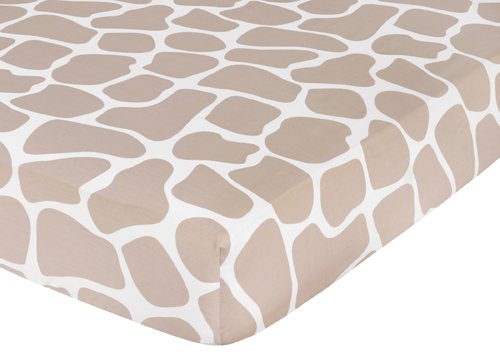 Giraffe Fitted Crib Sheet for Baby/Toddler Bedding by Sweet Jojo Designs - Animal Print