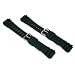 2 Watch Bands Black Strap Sport 18mm