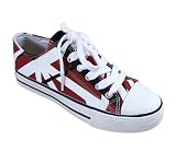 Eddie Van Halen EVH Red/Black/White Combo Low Top Sneaker Tennis Shoes EV026