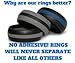 Keepfit 3 Silicone Wedding Ring Silicone Wedding Band for Men, Thin Stripe for Climbing and Outdoors (3 Stripes, 11 (22.22mm Inner diam))
