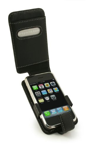Childrens Toyshop  Electronics : Apple 3G iPhone Alu - Leather Flip Case (Black)