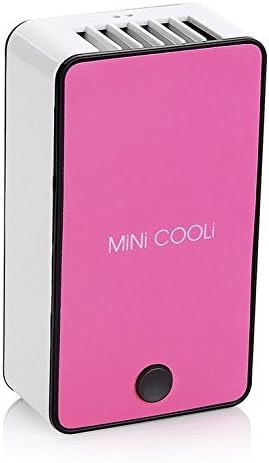 Phoenixnet® New Portable USB Rechargeable Mini Air Conditioning Fan Handheld Mini Air Conditioner Fan, Pink