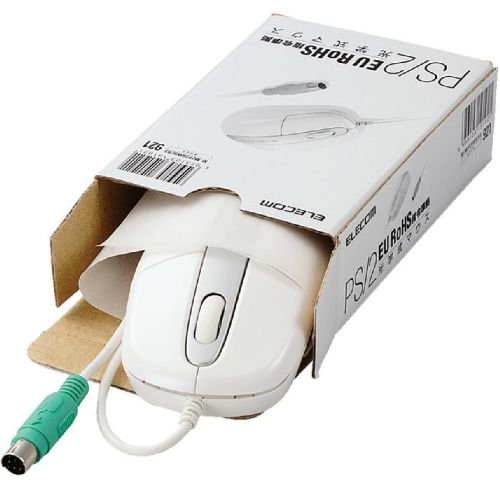 エレコム EU RoHS指令準拠 PS/2 光学式マウス スタンダードサイズ/簡易パッケージ(ホワイト) M-M2P2RWH/RS