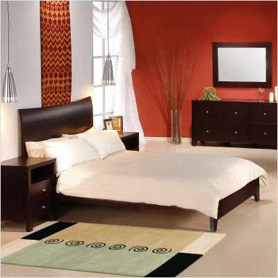 Canova Platform Bed in Cappuccino Size: California King