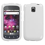 Solid Ivory White Hard Protector Case Cover For LG Phoenix P505