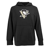 NHL Pittsburgh Penguins Signature Hood Long Sleeve Hooded Fleece, Black, X-Large