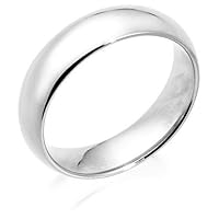 Platinum 6mm Comfort Fit Men's Wedding Band