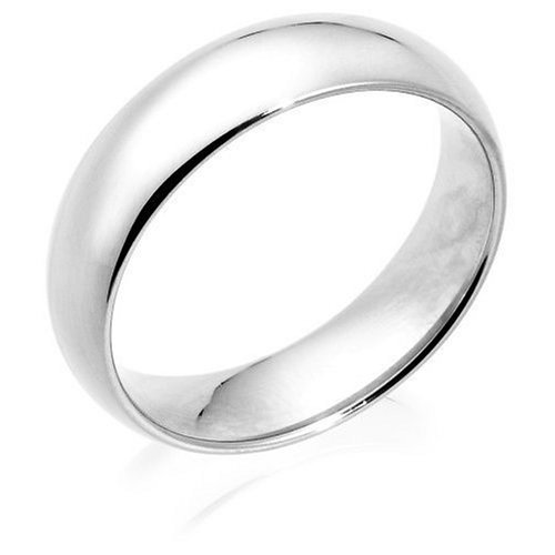 Platinum 6mm Comfort Fit Men's Wedding Band