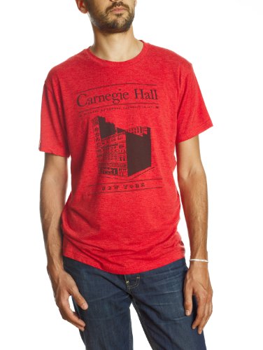 Carnegie Hall Red Vintage Building Tee Shirt