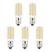 J&C E12 LED Light Bulbs Candelabra Base, 5W (40W Halogen Equivalent), 400LM, Natural Daylight White (4000K), 120V, Mini Candelabra LED Daylight White Bulbs for Home Lighting (Pack of 5)