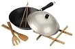 Typhoon Signature Non-Stick 12 Inch Wok Set, Gloss Black