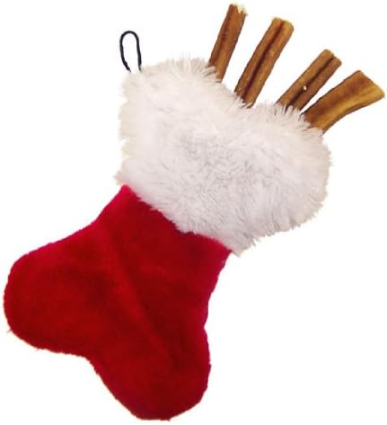 DogToys Brand Small Bone Shaped Christmas Stocking