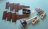 read full review Shed Door Hardware Kit #1, Hinges, T-Handle, Barrel Bolts