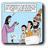 Rich Diesslins Funny Cartoon Gospel Cartoons - Peter - Question about Bearing Fruit - Mouse Pads