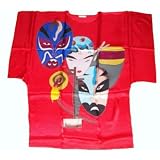 100% Silk Caftan Kaftan Robe Dress,Chinese Painting,red,beijing Opera