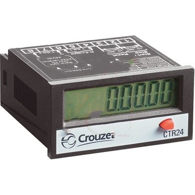 Crouzet Controls 87622070 , Counter, Totalizer, 8 Digit LCD 8mm High, 24 x 48mm, Non-Backlit, Voltage Input