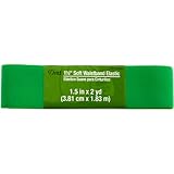 Dritz Soft Waistband Elastic, 1.5 by 2-Inch, Green