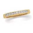14K Yellow Gold Diamond Wedding/Anniversary Band - 0.20 Ct.