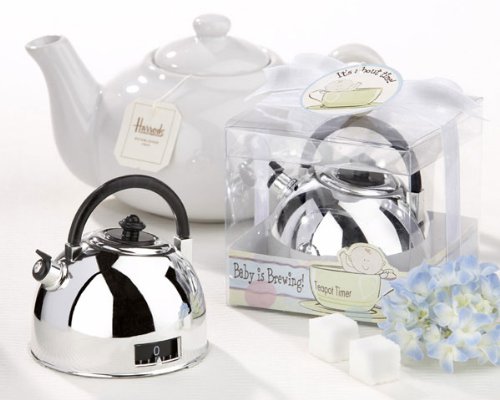 It's About Time - Baby is Brewing Teapot Timer - Baby Shower Gifts & Wedding Favors Set of 24