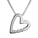 Hot Diamonds Schmuck Kette 925 Sterling Silber mit echten Diamanten DP007