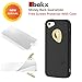 iPhone 5s Case, Ebakx [Luxarious] Hard and Fast for Apple Iphone 5 / Iphone 5s Case [Pc Case and Clear Screen Protector for Mobile Phone] Black