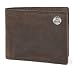 Brown Crazy Horse Leather Bi-fold Wallet