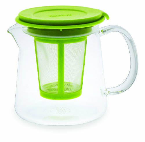 FORLIFE Claro Glass 18-Ounce Tea Server with Infuser and Lid, Lime  Picture