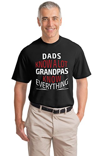 Dads know a Lot, Grandpas know Everything| Funny Grandfather Papa Unisex T-shirt