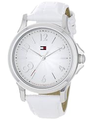 Tommy Hilfiger Womens 1780965 Fashion Quartz Movement White and Silver Dial Watch