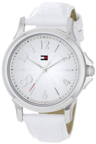 Tommy Hilfiger Women’s 1780965 Fashion Quartz Movement White and Silver Dial Watch