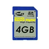 Electronics : Inov8 4GB Secure Digital SDHC Memory Card 26x Class 4
