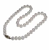 14k Yellow Gold 7.5.-8mm Freshwater Cultured Pearl Necklace, 18