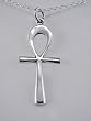 A Lovely Egyptian Ankh Symbol Pendant in Sterling Silver