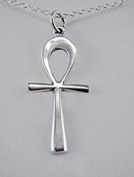 A Lovely Egyptian Ankh Symbol Pendant in Sterling Silver