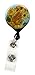 Buttonsmith Vangogh Sunflowers Tinker Reel Retractable Badge Reel - with Alligator Clip and Extra-Long 36 inch Standard Duty Cord - Made in The USA