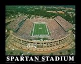 Small Spartan Stadium Michigan State Spartans Aerial Unframed Print