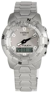 Tissot T-Touch Steel Analog/Digital Multifunction Silver Mens Watch T33.1.588.71