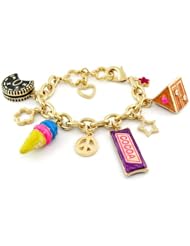Lauren G Adams Girls Gold Candy Charm Bracelet with Enamel