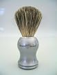 Edwin Jagger Shaving Shave Pure Padger Brush with Plastic Metallic Grey Handle