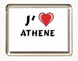 J'aime Athene aimant frigo