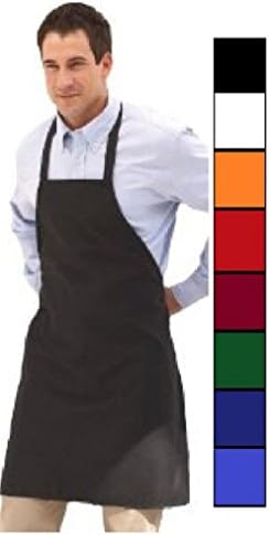 Black Pocket 1 NEW Spun Poly Craft / Commercial Restaurant Kitchen Bib Aprons