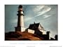 Lighthouse at Two Lights Art Poster Print by Edward Hopper, 16x12