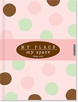Polka Dots Locking Journal: My Place, My Space (Notebook, Diary) (2nd Gen Lock!)