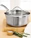 Calphalon Contemporary Stainless 3-1/2-Quart Saucepan with Glass Lid