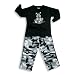 Mis Tee V-Us - Toddler Boys Long Sleeve Pant Set, Black, Grey