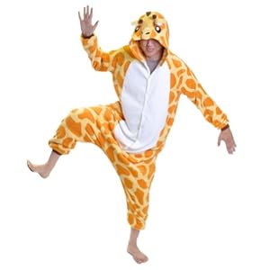 Angelina Unisex Plush Animal Onesies Pajamas #91158 Small Giraffe